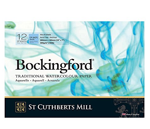 Bockingford 10x7 Glued Pad 12 Sheets