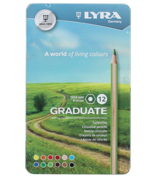 Lyra Graduate Pencils Tin 12