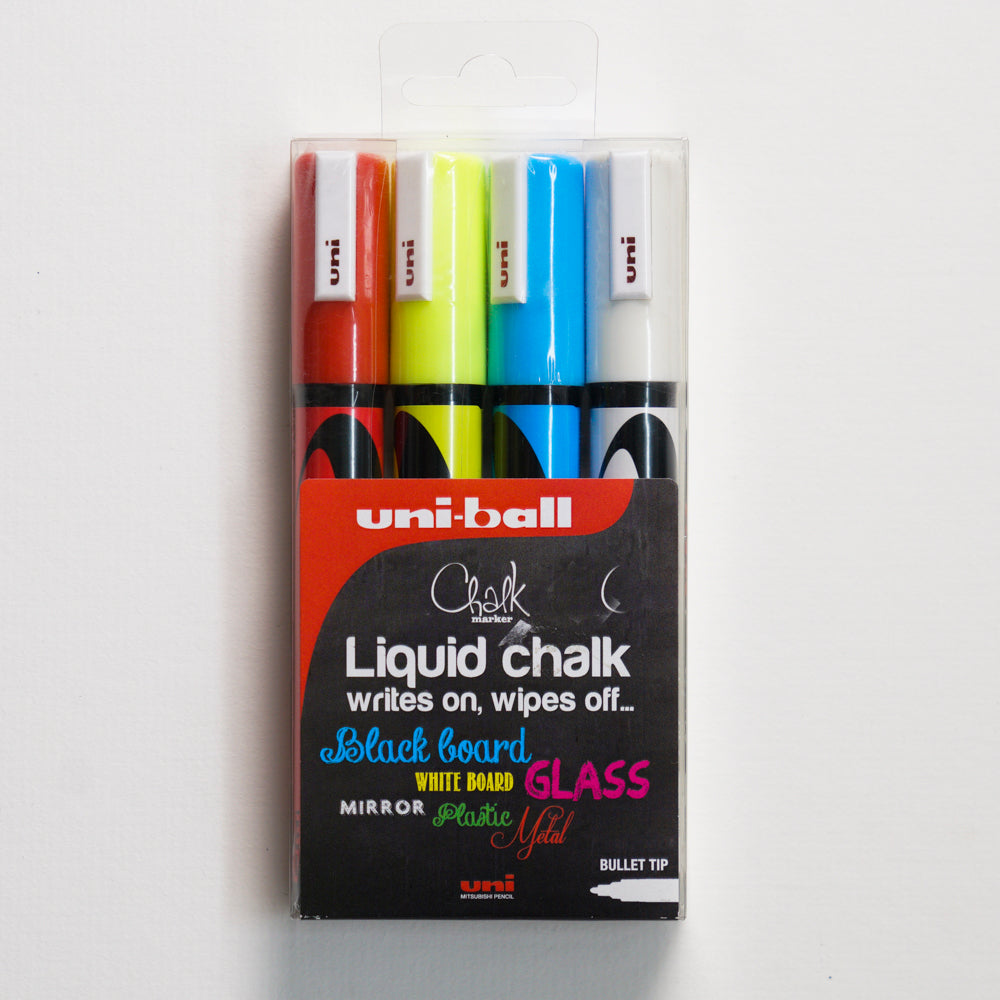 Liquid Chalk Pens 4pk Uni-Ball 