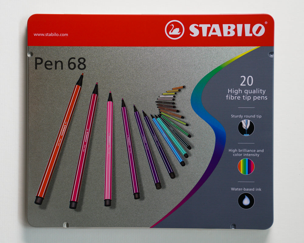 Stabilo Pen 68 fibre tip pens x20 