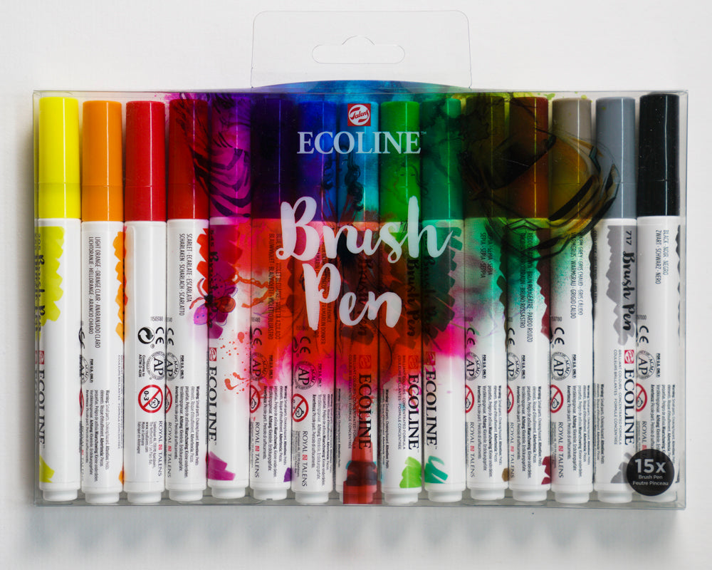 Ecoline 15x Brush Pens Set
