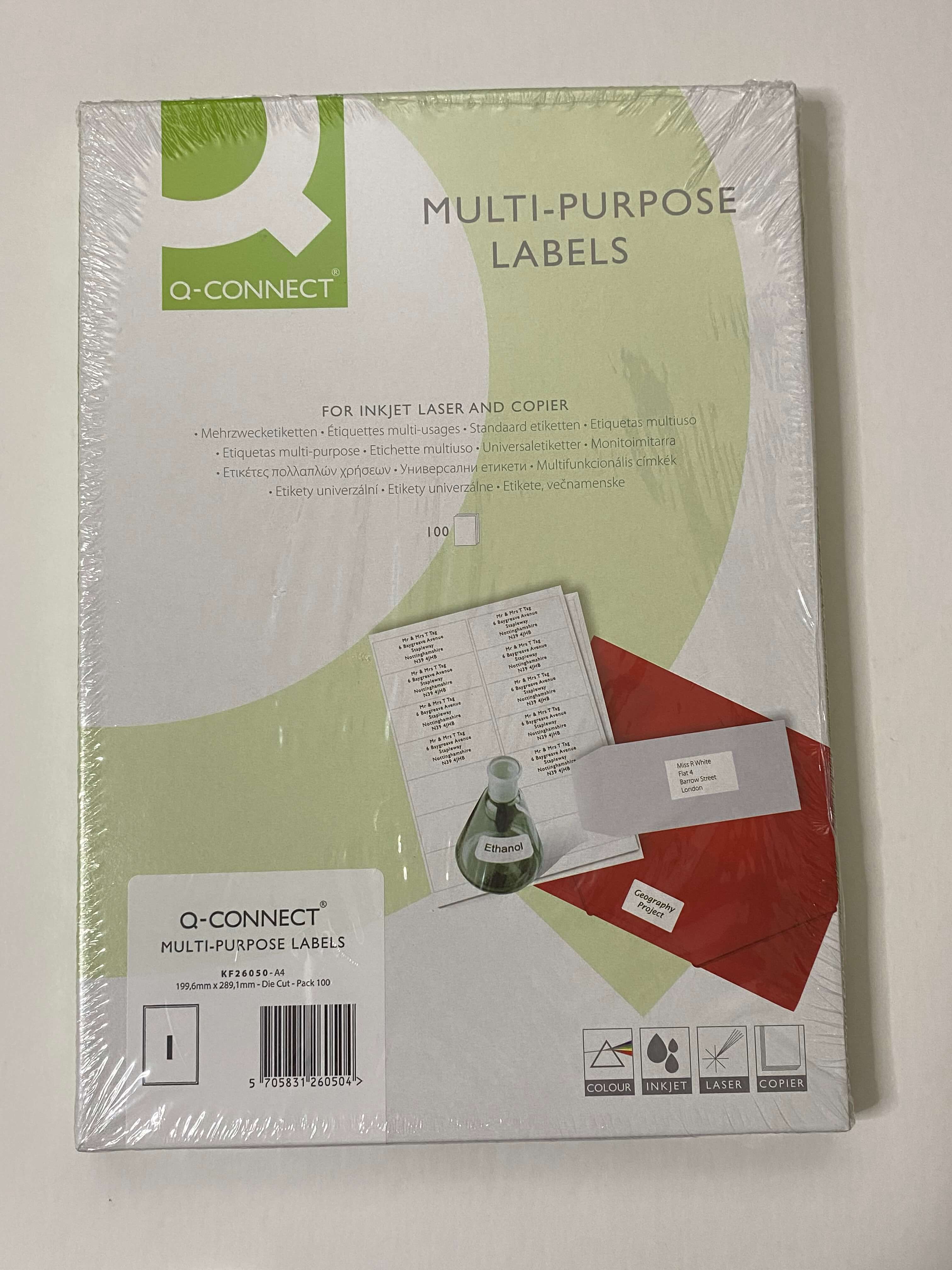 100 Multi-Purpose Labels KF26050