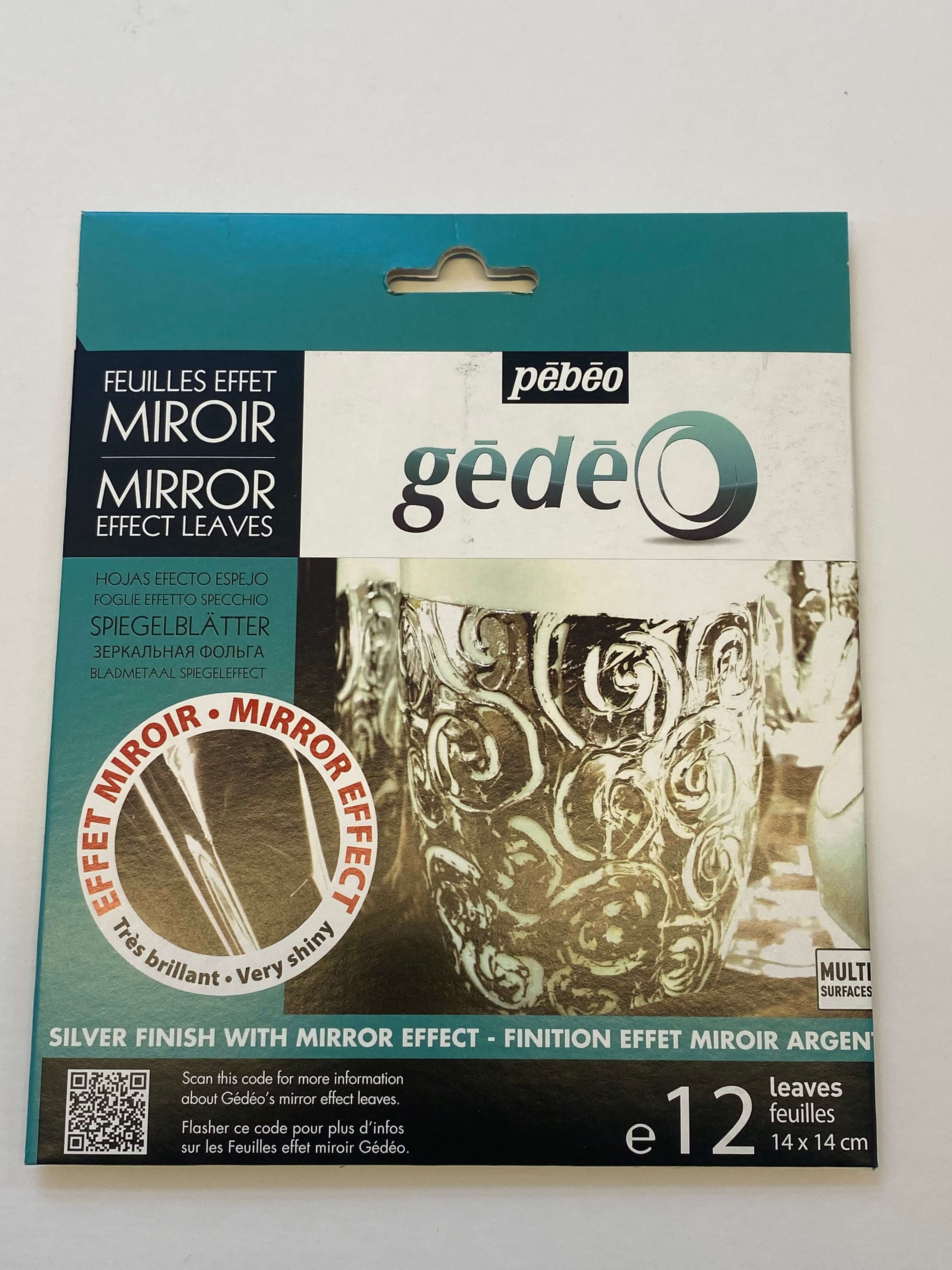 Gedeo mirror effect leaves silver 