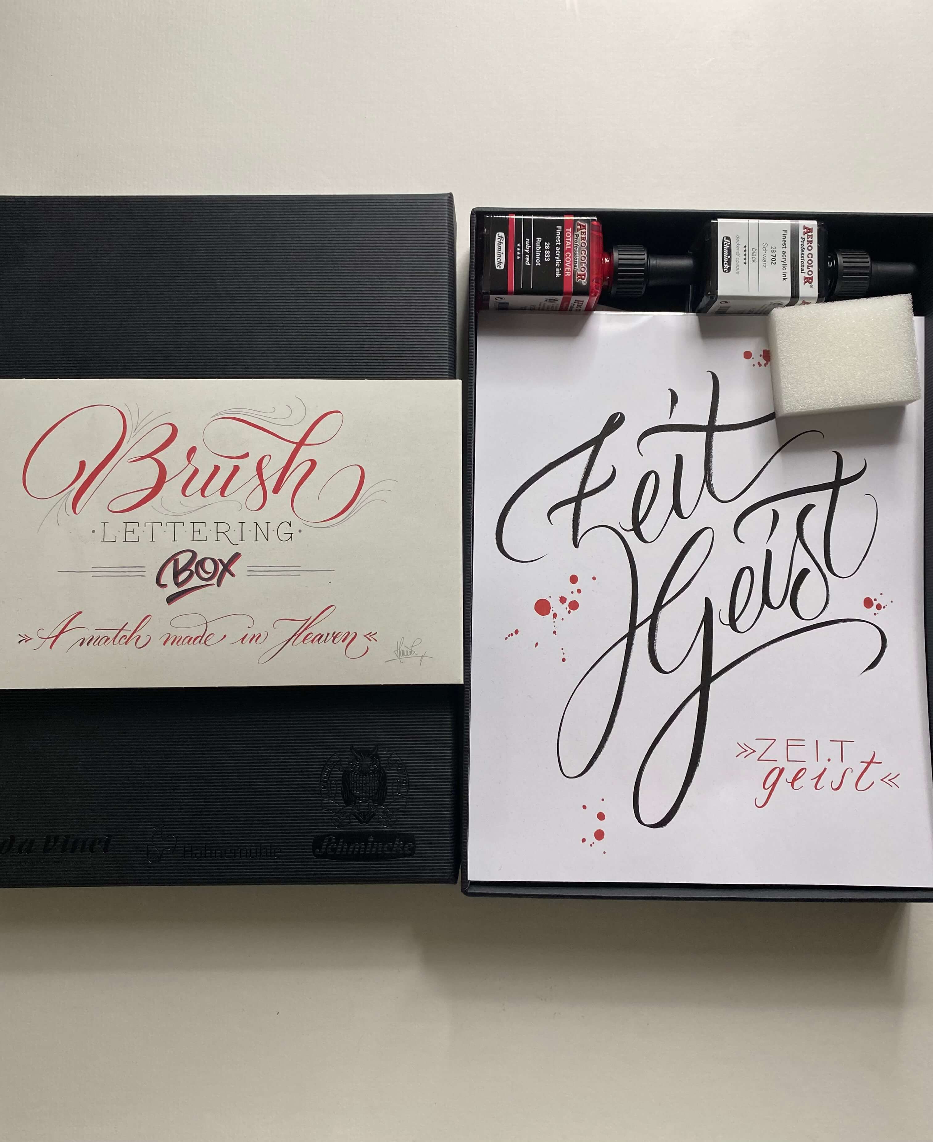 Brush lettering box – ARTSCAPE