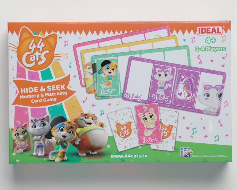 44 Cats Hide & Seek Memory and Matching Card Game