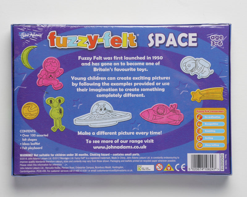 Fuzzy Felt Ages 3-6 Space 
