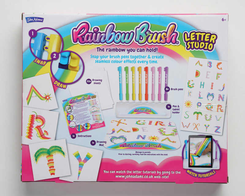Rainbow Brush Letter Studio